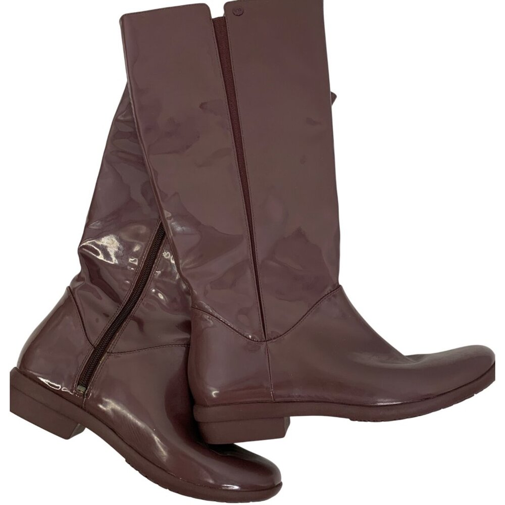 UGG Dusty Purple Waterproof Teneya Boots Size 9 AA10682 Sheepskin Lined Women